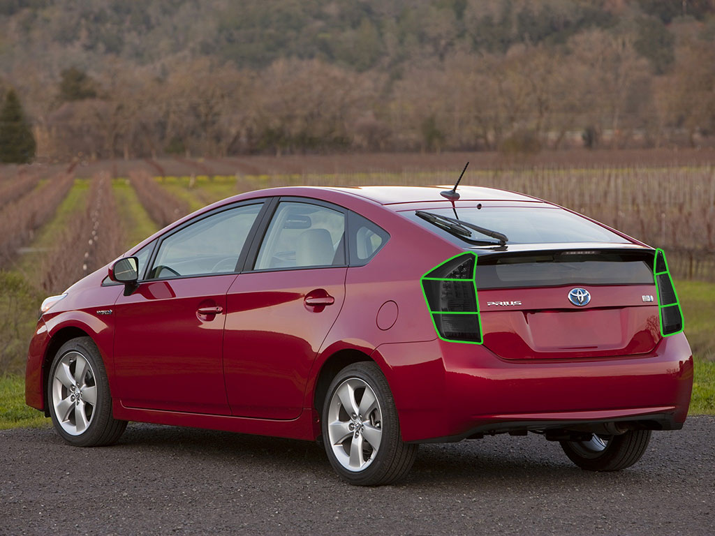 Toyota Prius 2004-2009 Tail Light Tint Installation Points