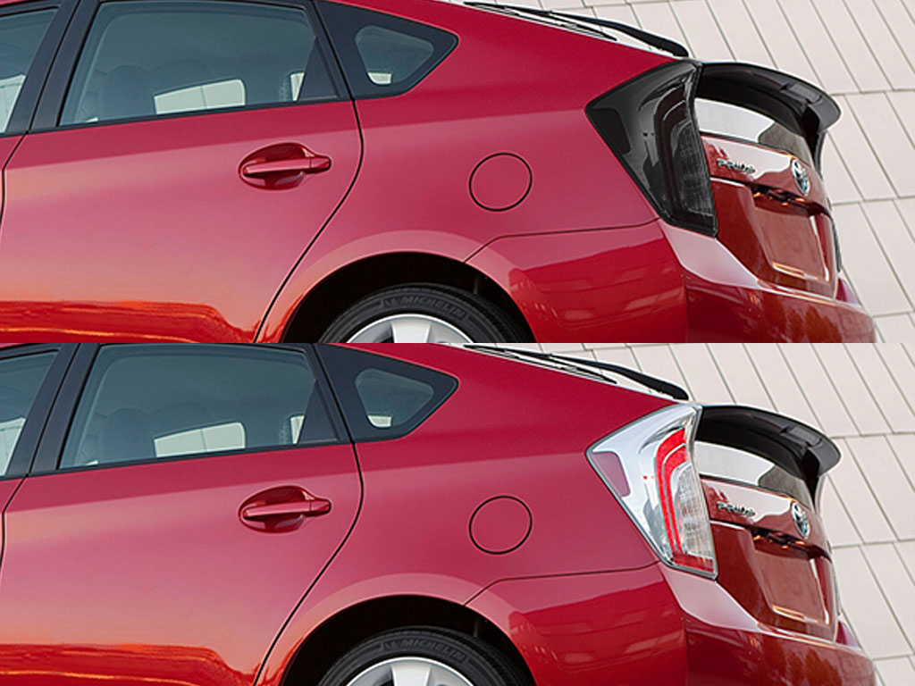 Toyota Prius 2010-2014 Before and After Smoked Taillights