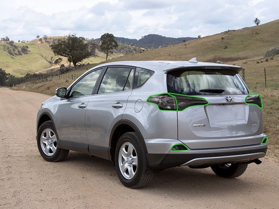 Toyota Rav4 2016-2018 Tail Light Tint Installation Points