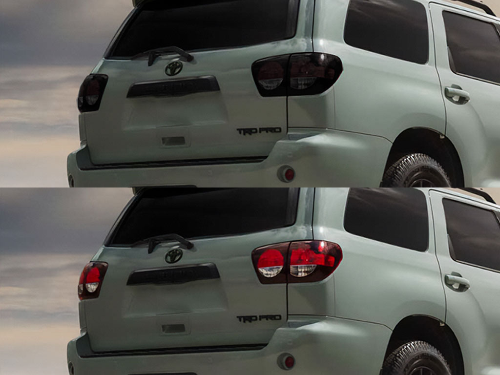 Toyota Sequoia  2008-2017 Before and After Smoked Taillights