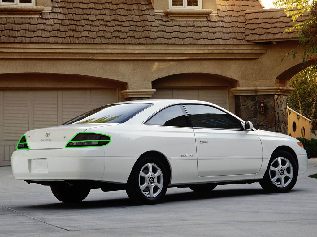 Toyota Solara 1999-2001 Tail Light Tint Installation Points