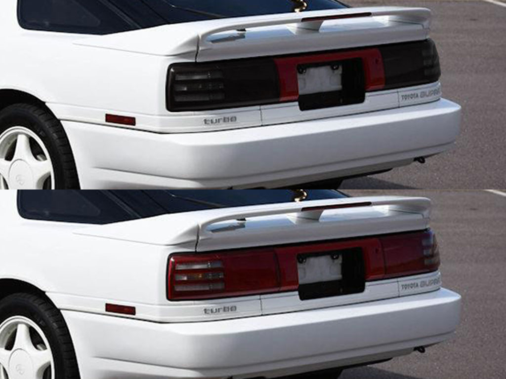 Toyota Supra 1989-1992 Before and After Smoked Taillights