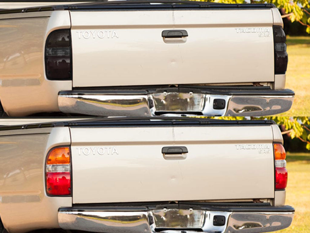 Toyota Tacoma 2001-2004 Before and After Smoked Taillights