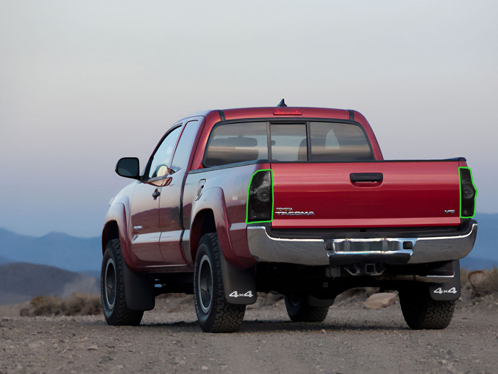 Toyota Tacoma 2012-2015 Tail Light Tint Installation Points