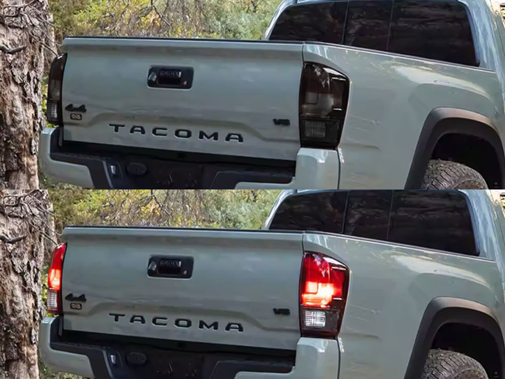 Toyota Tacoma 2016-2023 Before and After Smoked Taillights