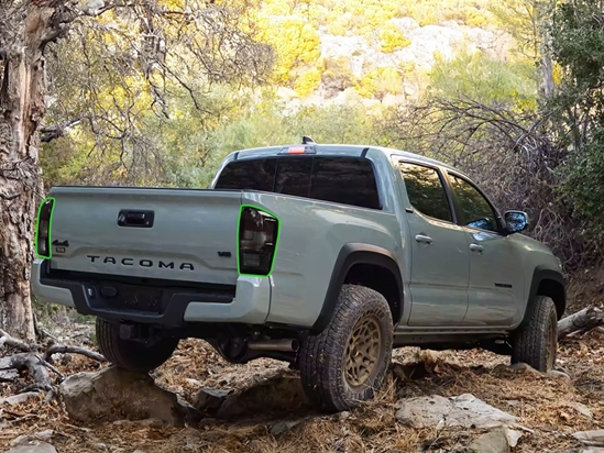 Toyota Tacoma 2016-2023 Tail Light Tint Installation Points