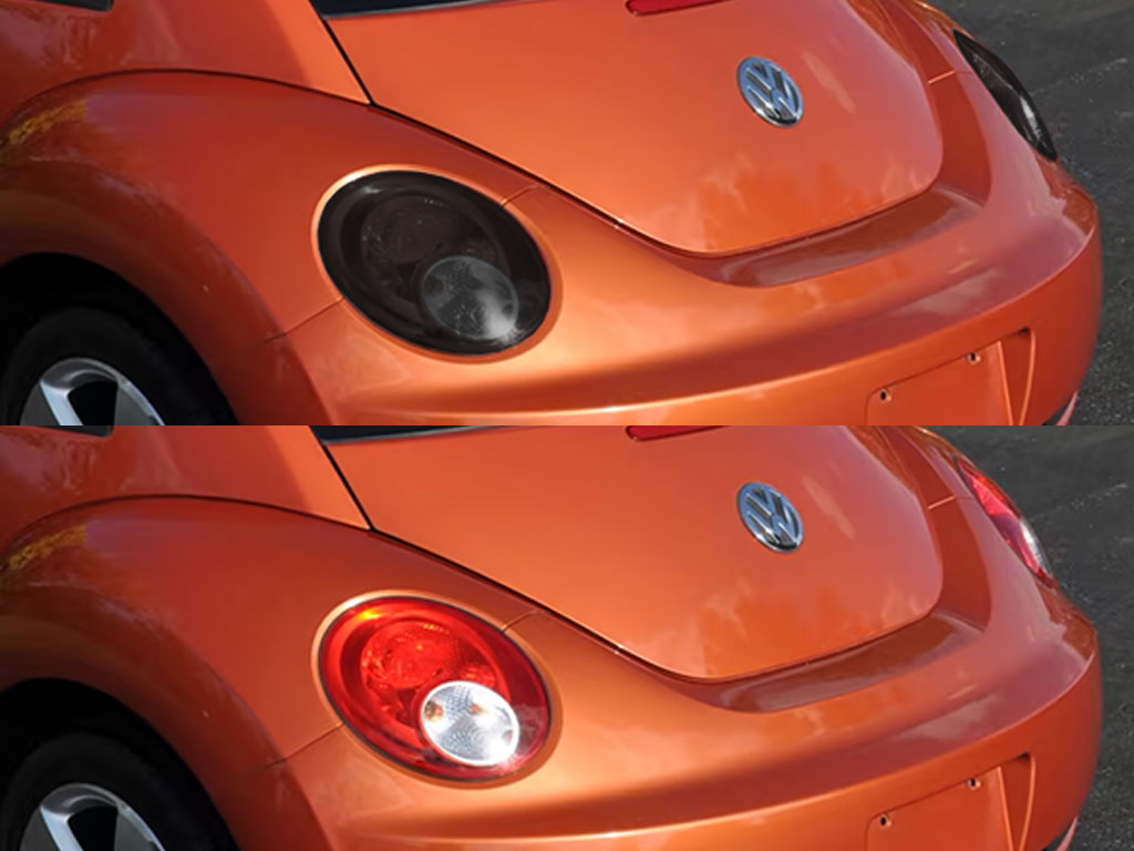 Volkswagen Beetle 2006-2010 Before and After Smoked Taillights