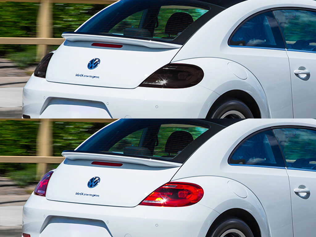 Volkswagen Beetle 2012-2016 Before and After Smoked Taillights