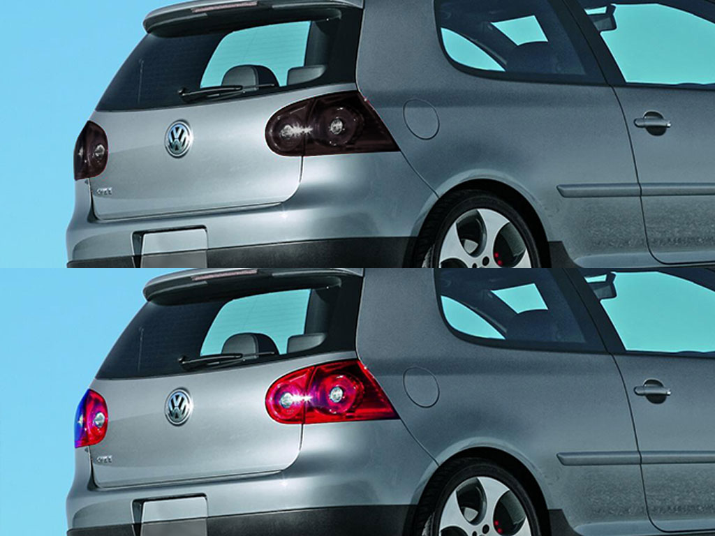 Volkswagen GTI 2006-2009 Before and After Smoked Taillights