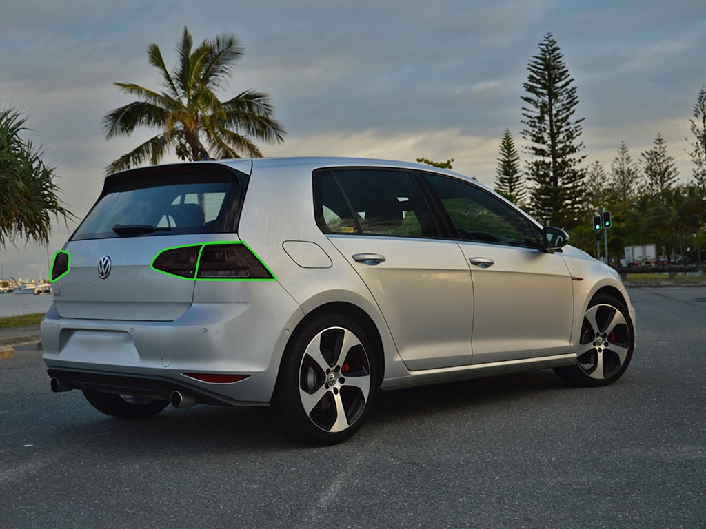 Volkswagen GTI 2010-2014 Tail Light Tint Installation Points