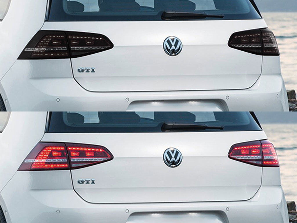 Volkswagen Golf 2010-2014 Before and After Smoked Taillights