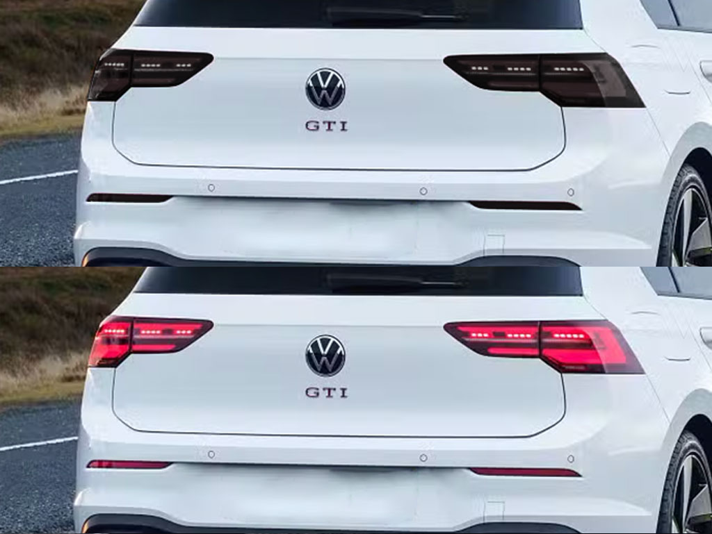 Volkswagen Golf 2018-2021 Before and After Smoked Taillights