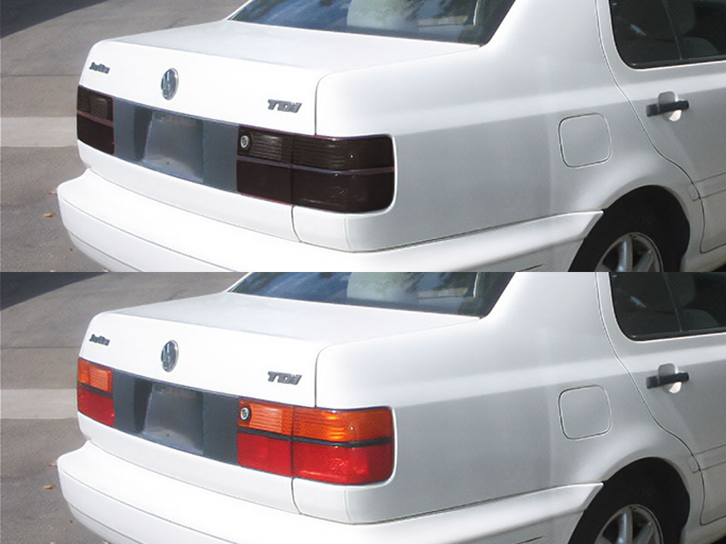 Volkswagen Jetta Sedan 1993-1998 Before and After Smoked Taillights