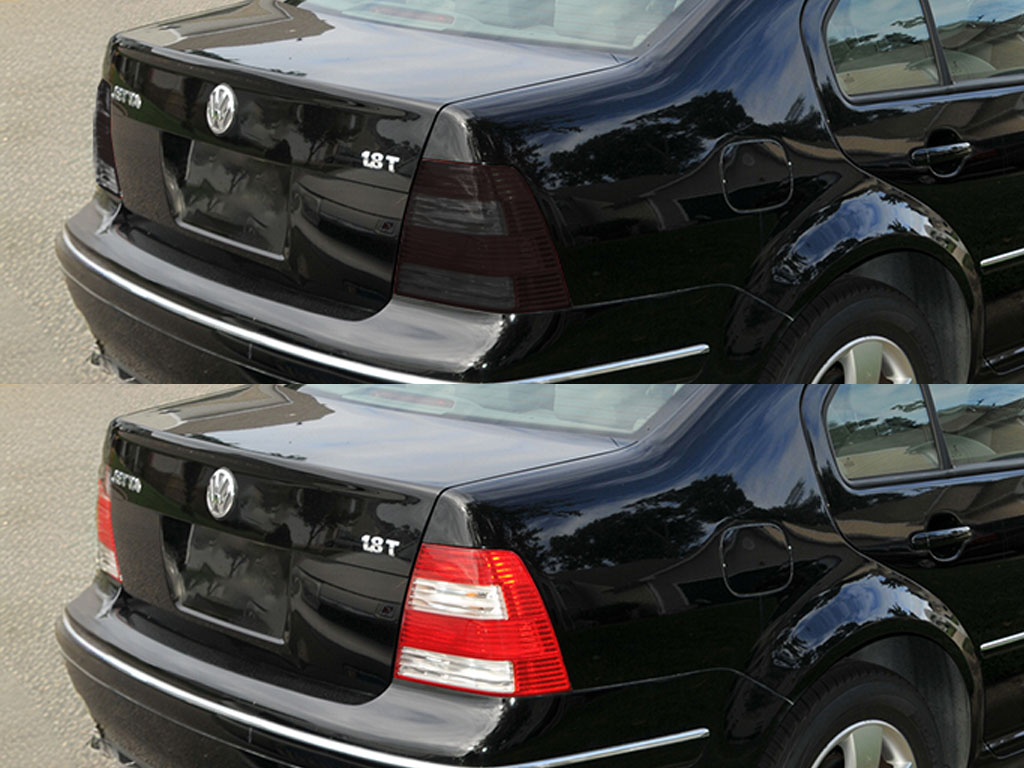 Volkswagen Jetta Sedan 1999-2004 Before and After Smoked Taillights