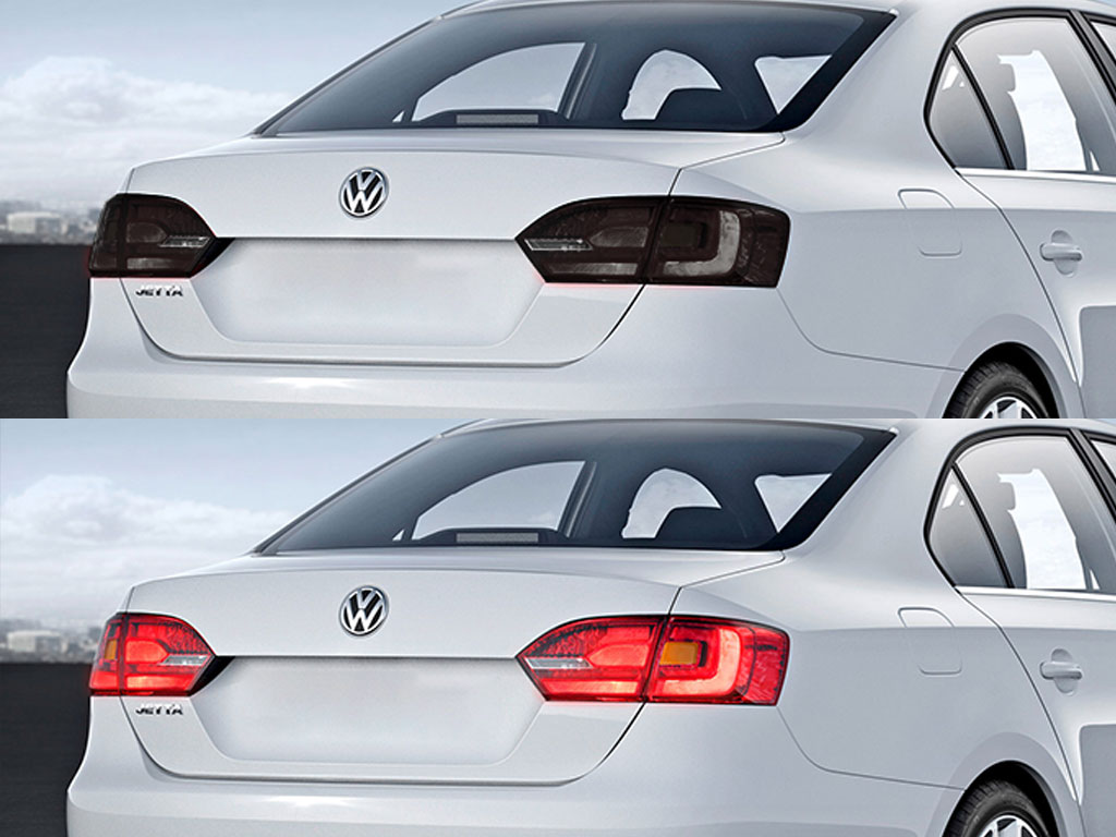 Volkswagen Jetta Sedan 2005-2010 Before and After Smoked Taillights