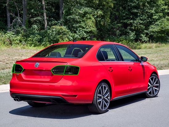 Volkswagen Jetta Sedan 2011-2014 Tail Light Tint Installation Points