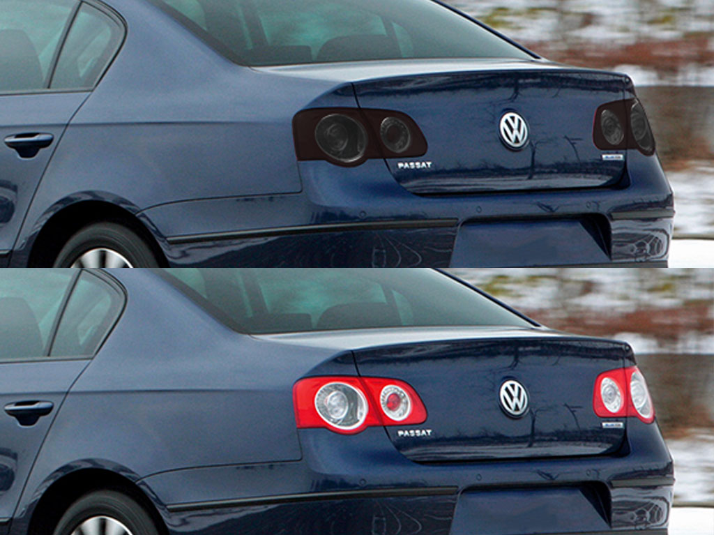 Volkswagen Passat 2002-2005 Before and After Smoked Taillights