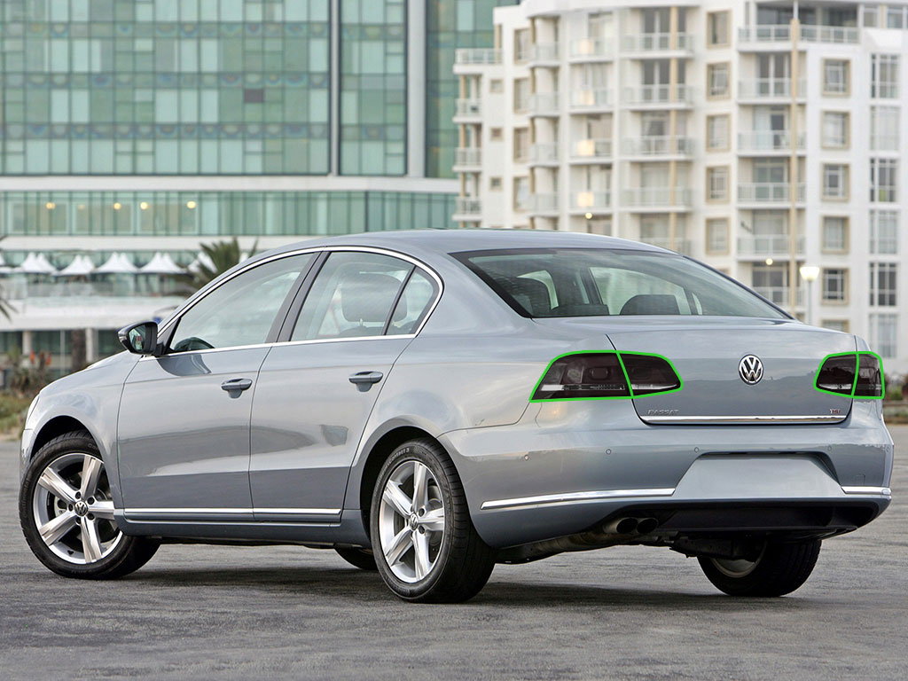 Volkswagen Passat 2006-2010 Tail Light Tint Installation Points