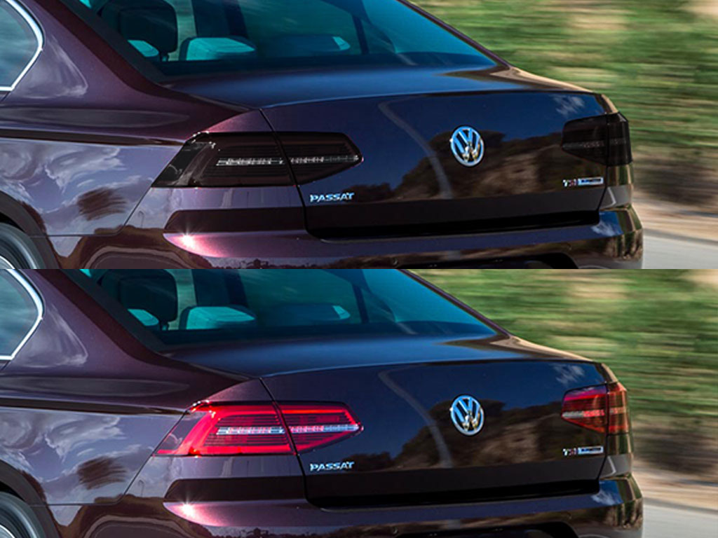 Volkswagen Passat 2012-2015 Before and After Smoked Taillights