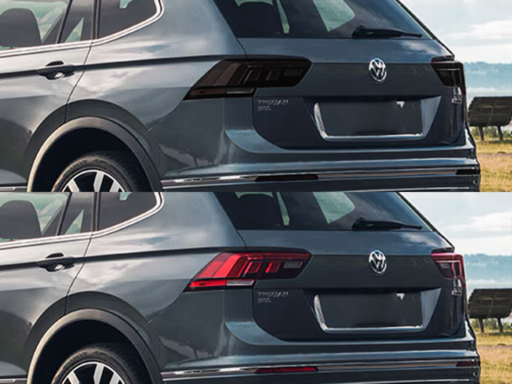 Volkswagen Tiguan 2018-2019 Before and After Smoked Taillights