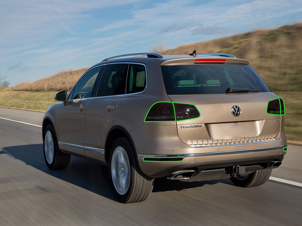 Volkswagen Touareg 2015-2017 Tail Light Tint Installation Points