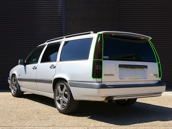 Volvo 850 1994-1997 Tail Light Tint Installation Points