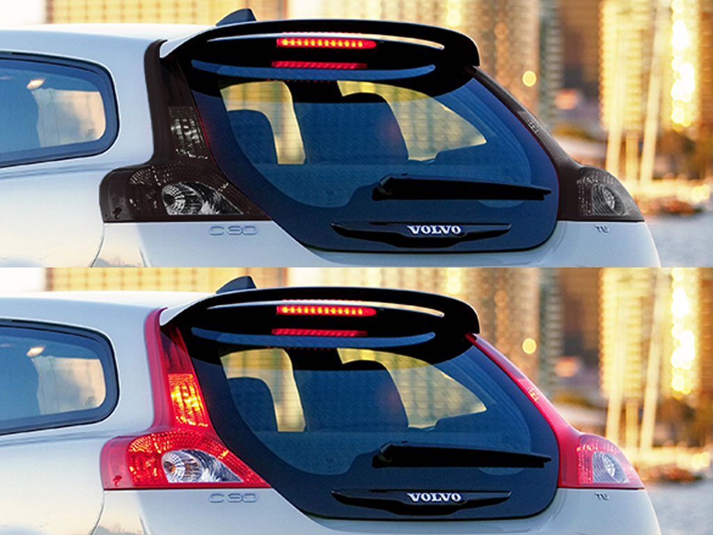 Volvo C30 2011-2013 Before and After Smoked Taillights