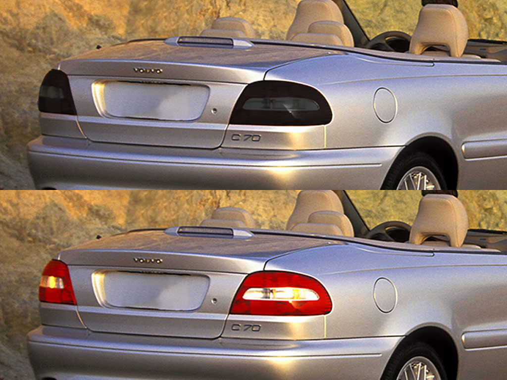 Volvo C70 1998-2002 Before and After Smoked Taillights