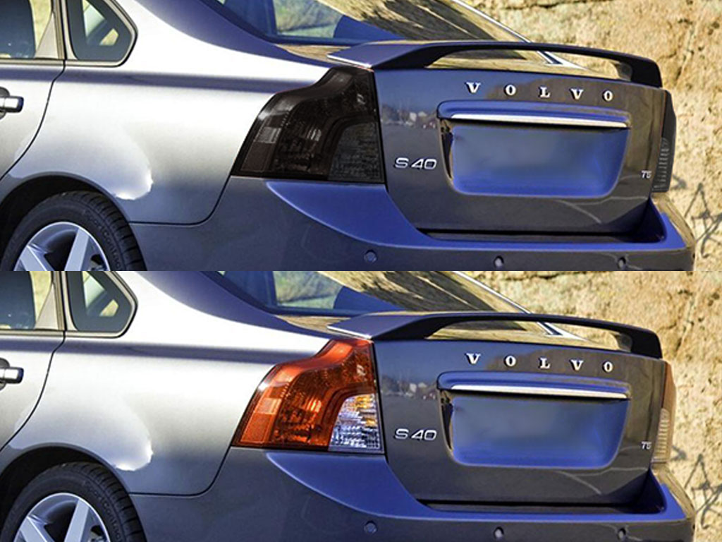 Volvo S40 2006-2010 Before and After Smoked Taillights