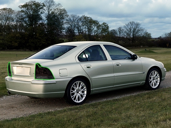 Volvo S60 2001-2004 Tail Light Tint Installation Points