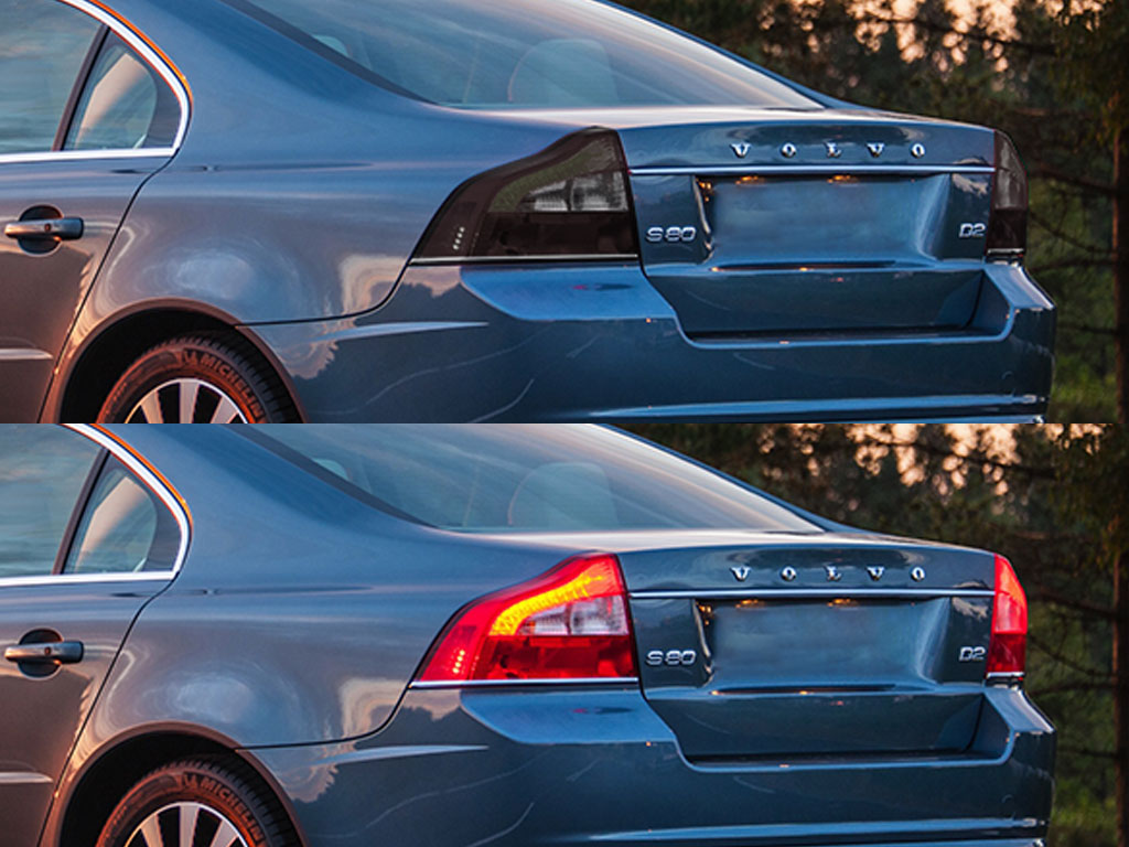 Volvo S80 2007-2013 Before and After Smoked Taillights