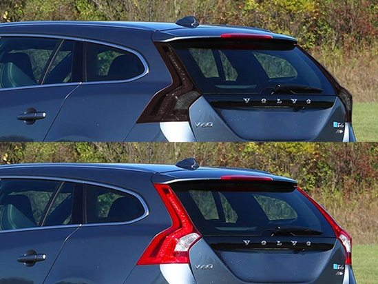 Volvo V60 2016-2018 Before and After Smoked Taillights