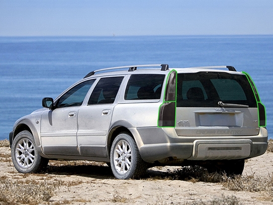 Volvo XC70 2003-2004 Tail Light Tint Installation Points