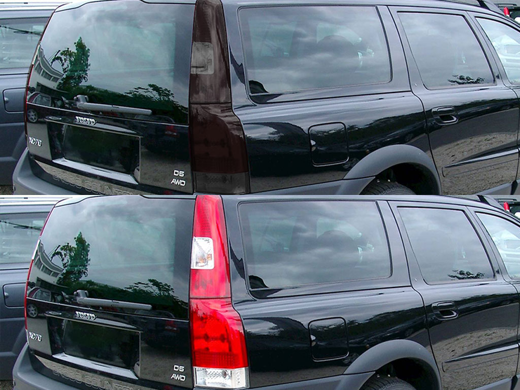 Volvo XC70 2005-2007 Before and After Smoked Taillights