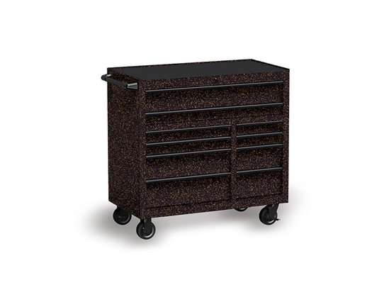 3M 2080 Satin Gold Dust Black Tool Cabinet Wrap