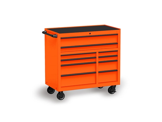 3M 1080 Satin Neon Fluorescent Orange Tool Cabinet Wrap
