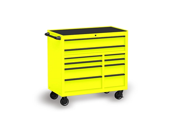 3M 1080 Satin Neon Fluorescent Yellow Tool Cabinet Wrap