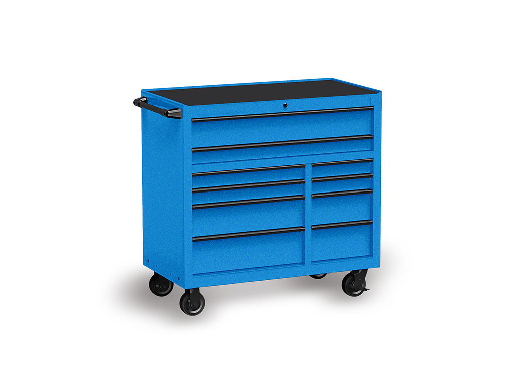 ORACAL 970RA Matte Metallic Azure Blue Tool Cabinet Wrap