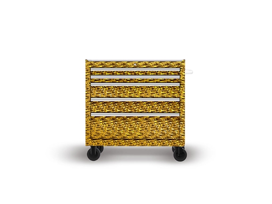 Rwraps 3D Carbon Fiber Gold (Digital) DIY Tool Cabinet Wraps