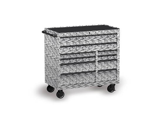 Rwraps 3D Carbon Fiber Silver (Digital) Tool Cabinet Wrap