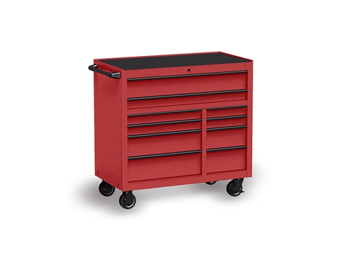 Rwraps™ 4D Carbon Fiber Red Tool Cabinet Wraps