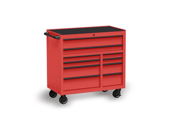 Rwraps 5D Carbon Fiber Epoxy Red Tool Cabinet Wrap