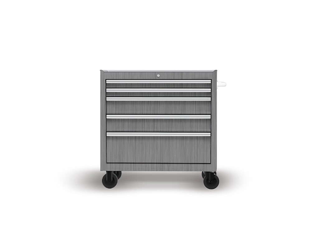 Rwraps Brushed Aluminum Gray DIY Tool Cabinet Wraps