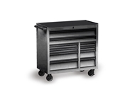 Rwraps Chrome Black Tool Cabinet Wrap