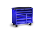 Rwraps Chrome Blue Tool Cabinet Wrap