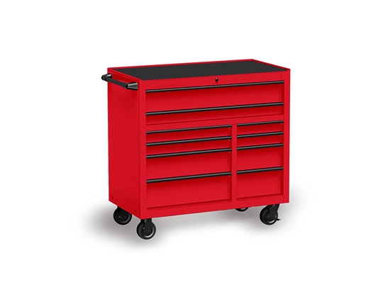 Rwraps Gloss Carmine Red Tool Cabinet Wrap