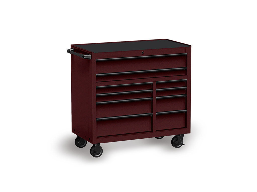 Rwraps Gloss Metallic Black Rose Tool Cabinet Wrap