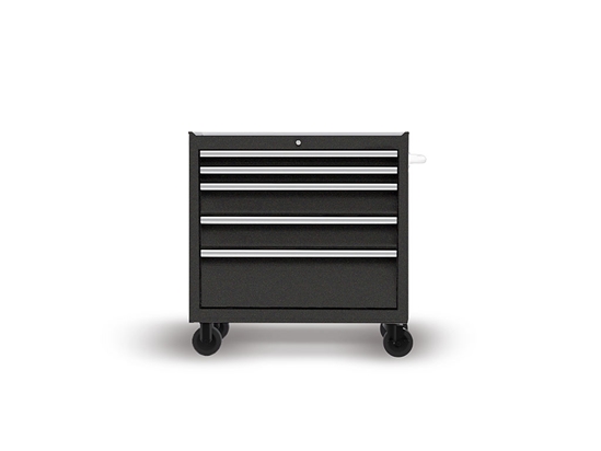 Rwraps Gloss Metallic Black DIY Tool Cabinet Wraps