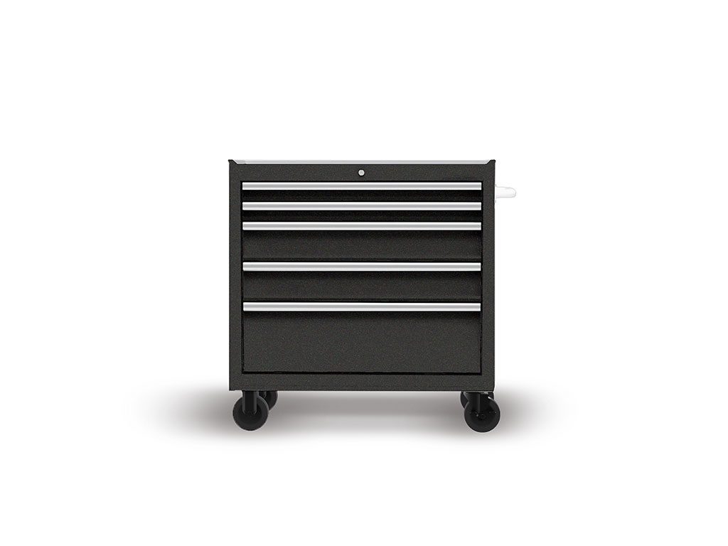 Rwraps Gloss Metallic Black DIY Tool Cabinet Wraps