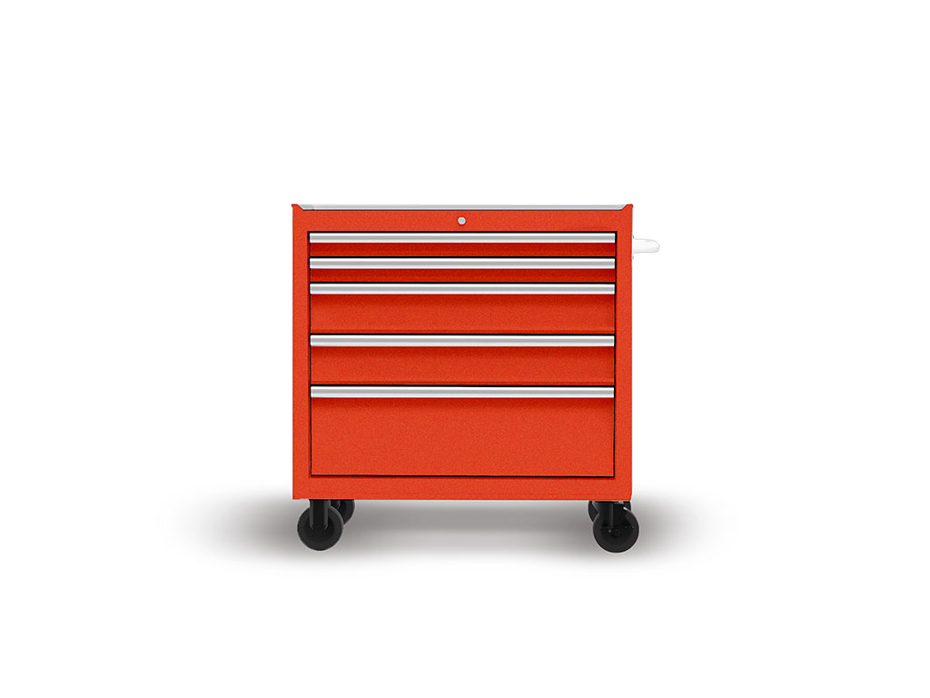 Rwraps Gloss Metallic Fire Red DIY Tool Cabinet Wraps